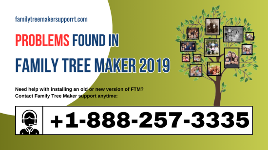 Problems found in Family Tree Maker 2019
